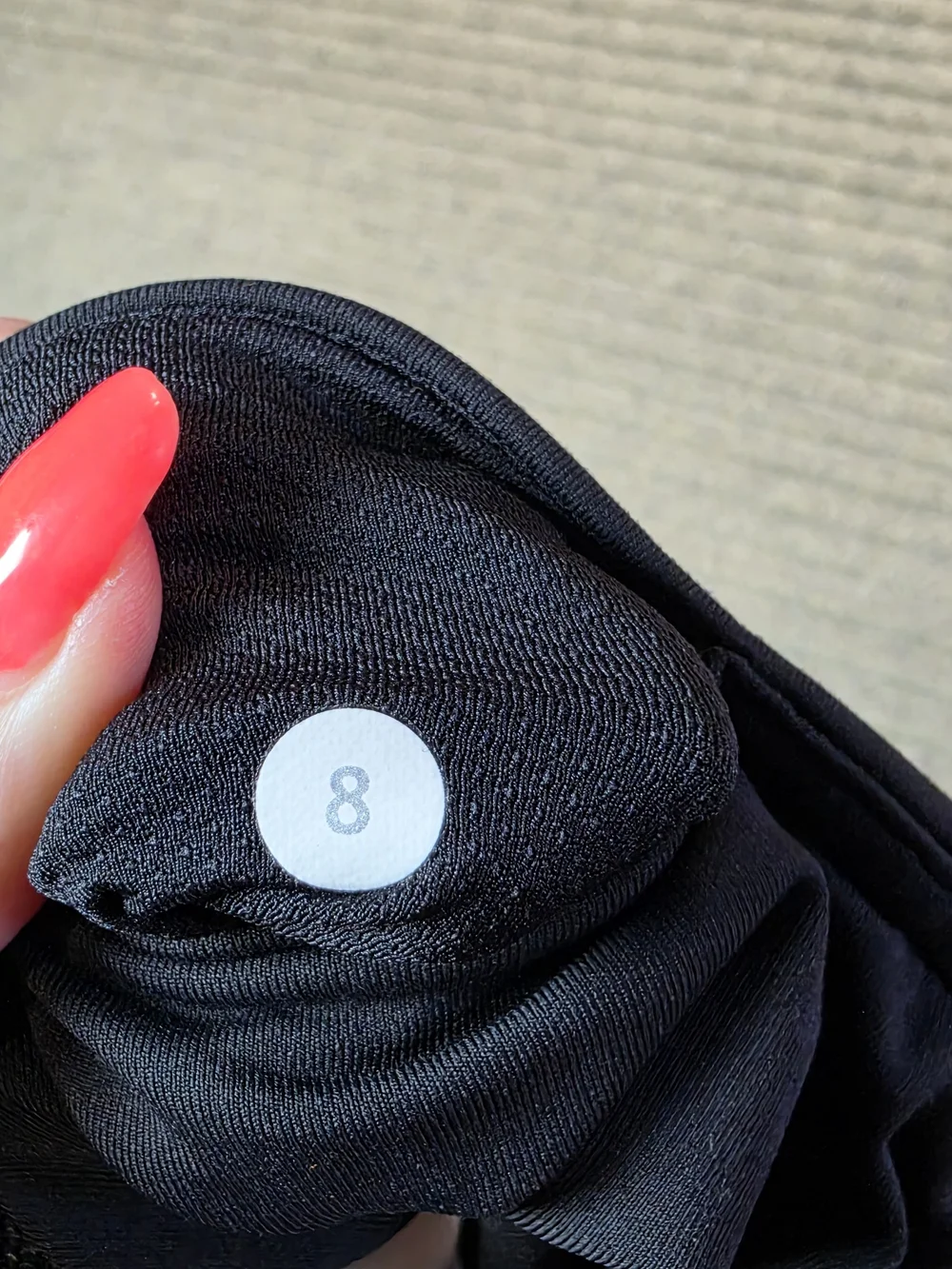 Women's Lululemon Run Inspire Crop II leggings Size 8 Black Gray